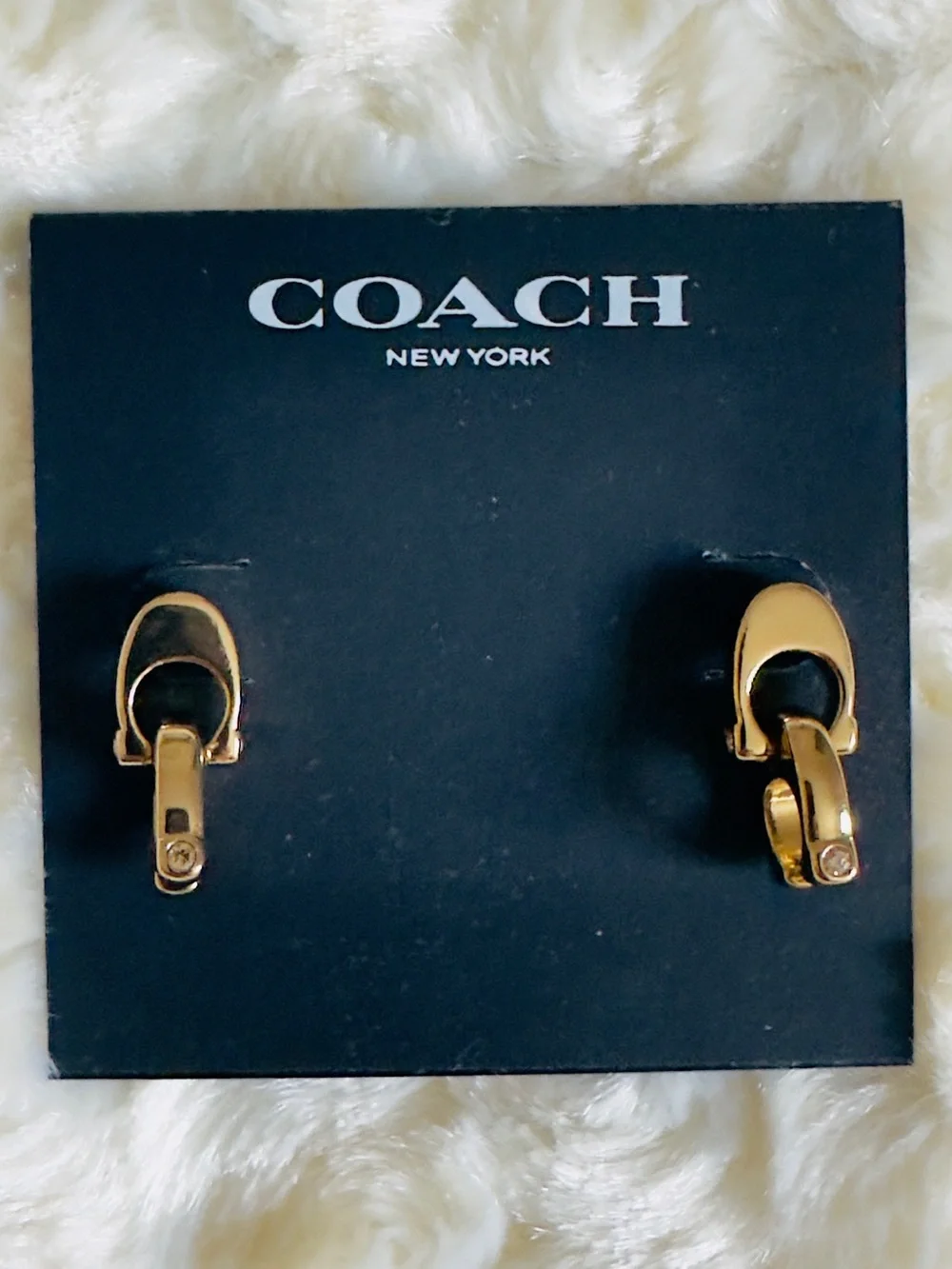 Coach • double C dangle earrings